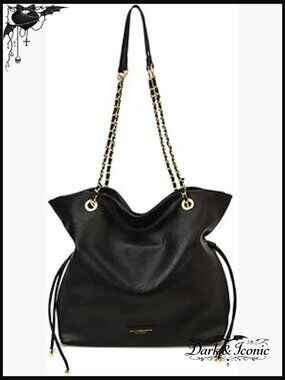 Large PU Leather Drawstring Bucket Bag Tote Shoulder Handbag Waterproof
